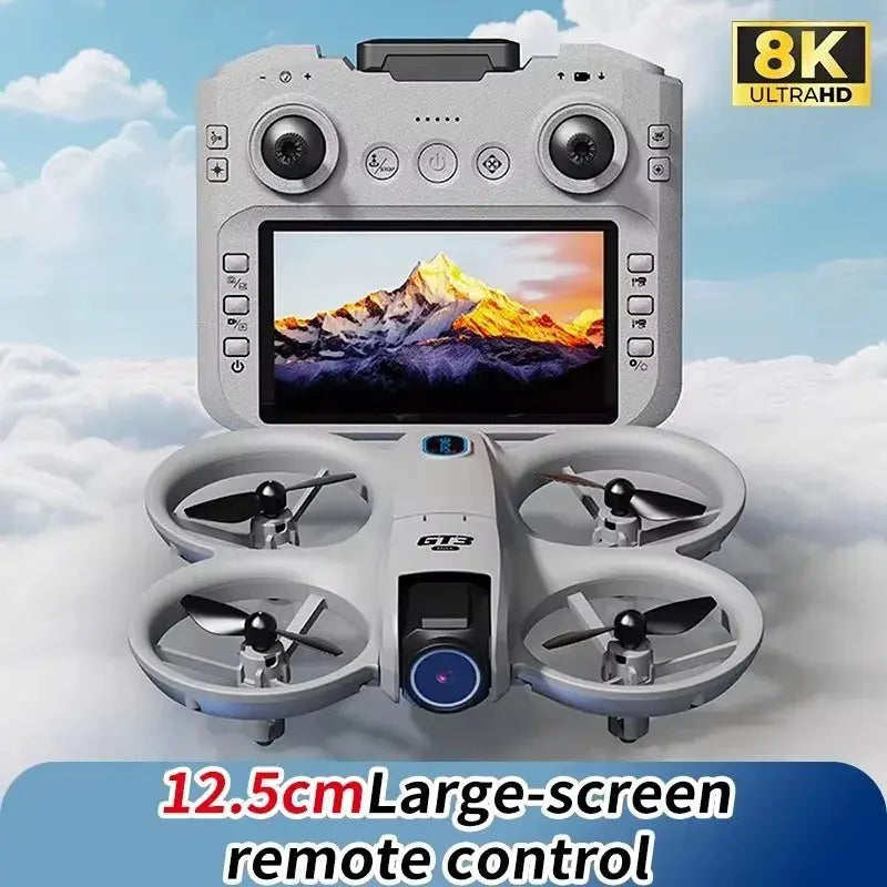 Simples Market GT3 Max drone with 12.5cm large-screen remote control, 8K Ultra HD dual-camera quadcopter