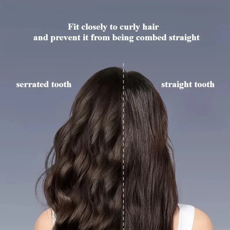 Dual Wide Tooth Hair Comb For Long Curls And Voluminous Styles, Curly Hair Management, Scalp Massage, Elegant Hair Care