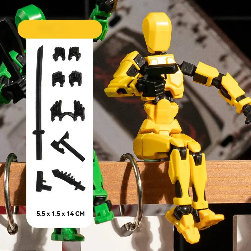 T13 3D Printed Movable Multi Jointed Action Figure Set Lucky 13 Nova 13 Collectible Figures
