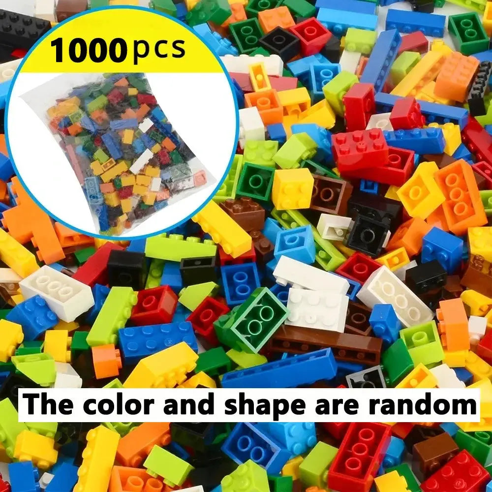 Random DIY Creative Building Blocks Bulk Set Urban Classic Set For Kids Educational Toys Birthday Gift
