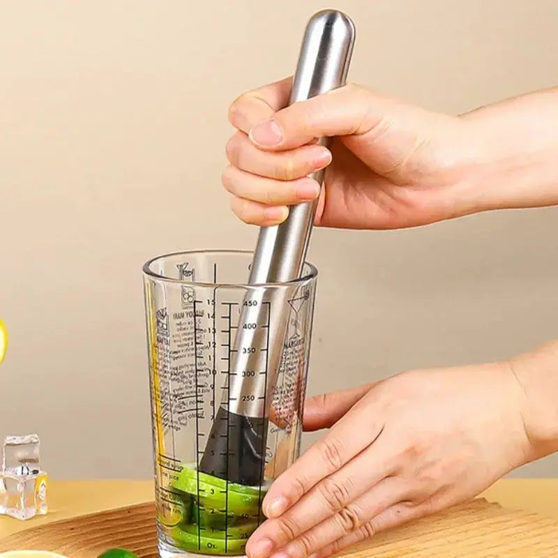 Stainless Steel Crushed Ice Hammer Multifunction Bar Tool Swizzle Stick