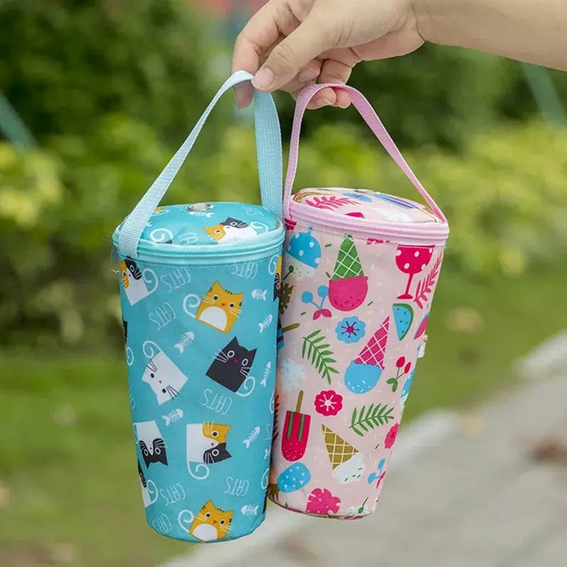 SipSaver Portable Milk Tea Tote Bag Insulated Keeps Drinks Hot On The Go With Durable Oxford Cloth