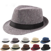 Unisex Wide Brim Straw Hat For Men And Women Summer Jazz Sun Cap Panama Fedora Outdoor Casual