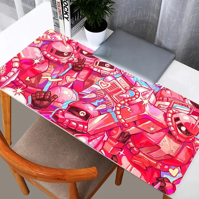 XL Gundam Zaku II Mouse Pad 800x300 XXL Speed Desk Mat For ESports PC Keyboard Pro