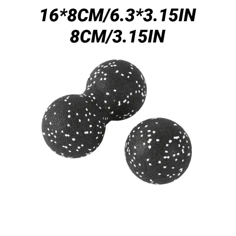 Yoga Peanut Massage Balls Lacrosse Ball Set For Fascia Release Deep Tissue Muscle Relaxation Pain Relief EPP Foam Block