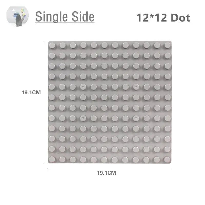9 Sizes Big Building Plastic Blocks Base Plates Compatible With Large Bricks And Assembly Figures For Kids Toys