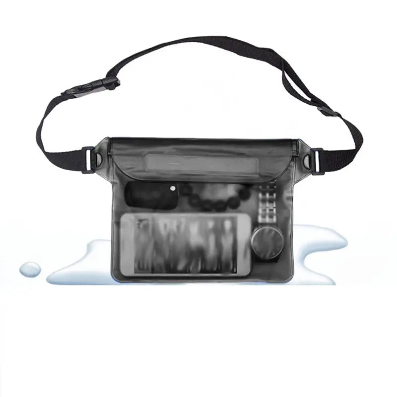 Waterproof Swimming Bag And Dry Phone Case Waist Pack For Beach Boat Skiing Diving And Outdoor Sports