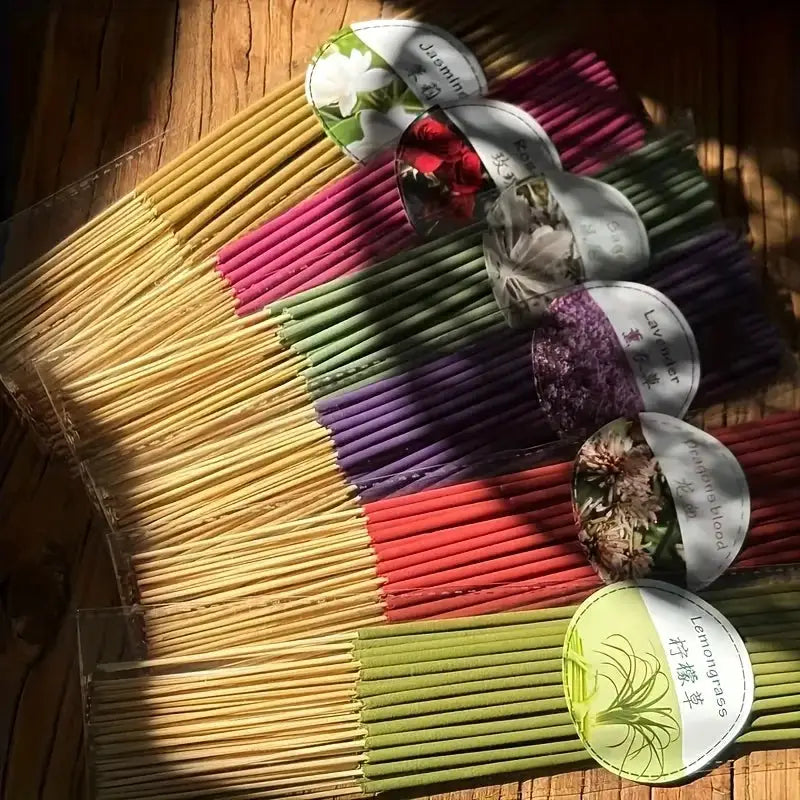 6 Sets Of 126 Incense Sticks Assorted Scents For Purification Meditation Yoga And Home Use Gift