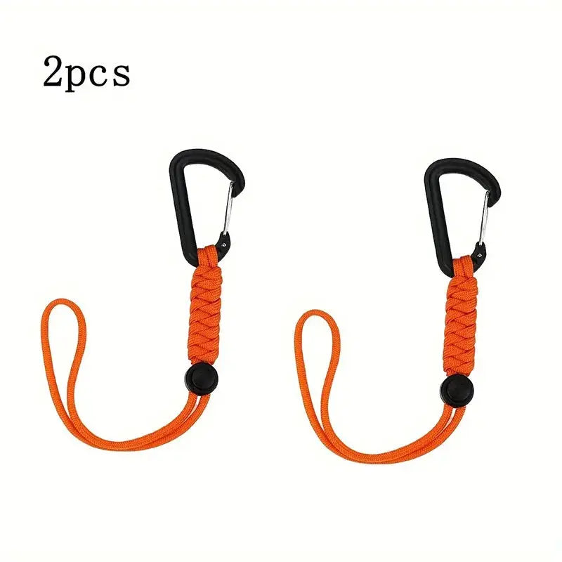 Safety Bungee Tether Tool Lanyard With Carabiner Hook For Climbing And Aerial Work Anti Falling Safety Rope