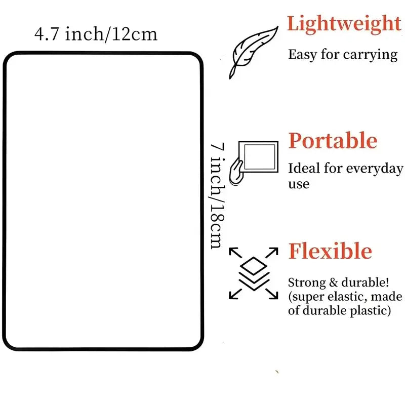 New Full Page Large Sheet Magnifier Magnifying Glass Reading Aid Ultra Thin Page Magnifier For Documents Menus Maps And Photos