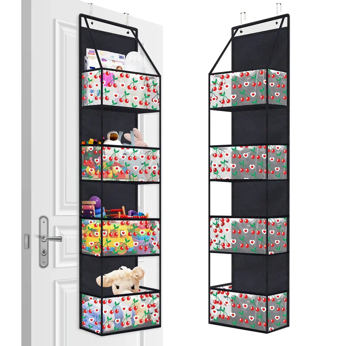 Over the Door Hanging Organizer 4 Or 6 Layer Storage for Cosmetics Nursery Bathroom Closet Bedroom Dorm