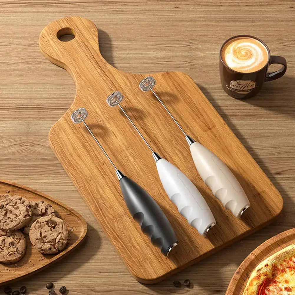 Wireless Electric Milk Frother Handheld Battery Powered Foamer For Coffee Cream Soups Desserts And Baking Accessories