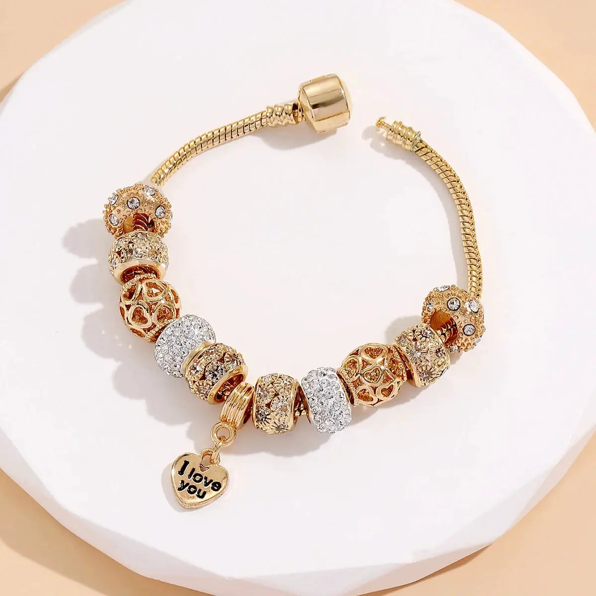 Women's Fashion Panjiadorado Element Heart Love Bracelet For Dating Travel Parties Festivals Gift