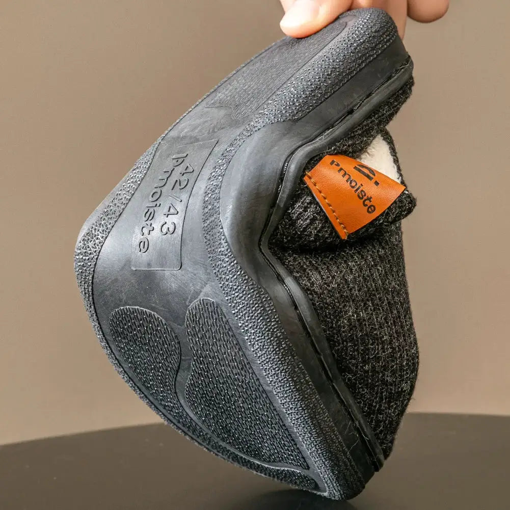 CloudStep Memory Foam Cushion Slippers For Men Warm Plush Comfort With Non Slip TPR Sole