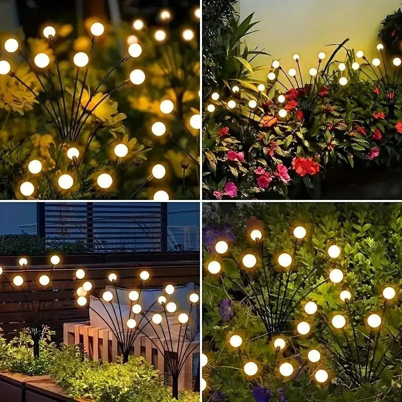 10-light solar lawn garden lamp set by Simples Market with wind-driven LED firefly bulbs for Ramadan decor