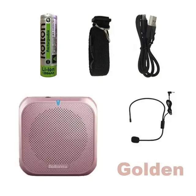 Headworn Microphone Loudspeaker Voice Amplifier And Recorder Kit Wired Headset For Teachers Presenters