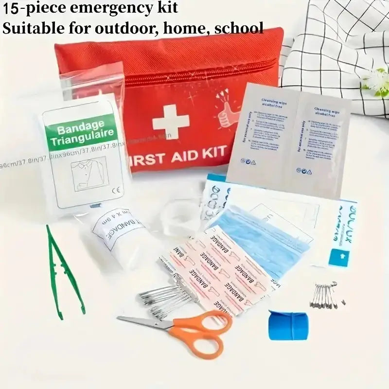188 Piece Comprehensive First Aid Kit for Car Home Travel Camping Office and Sports with Emergency Essentials