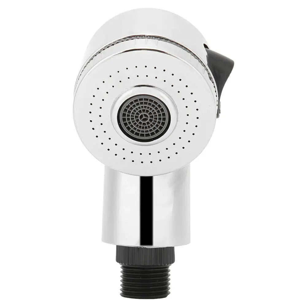 Simples Market chrome shower head with G1/2 thread, water-saving, side switch, bathroom accessories