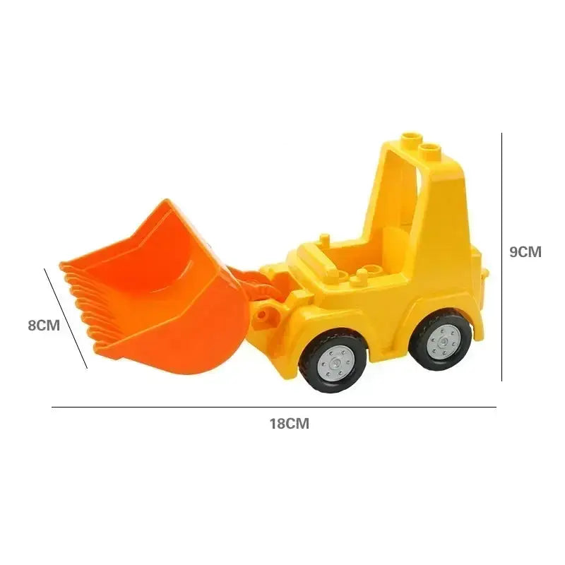 Big Building Blocks Accessories Compatible With Large Bricks Educational Toy Set For Kids Trucks Cars City Traffic