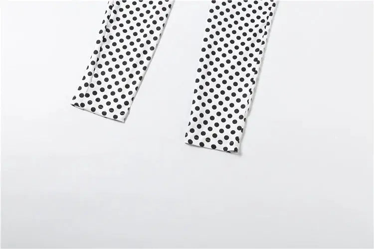 Nibber Hottie Women Dot Print 2 Piece Tracksuit Backless Halter