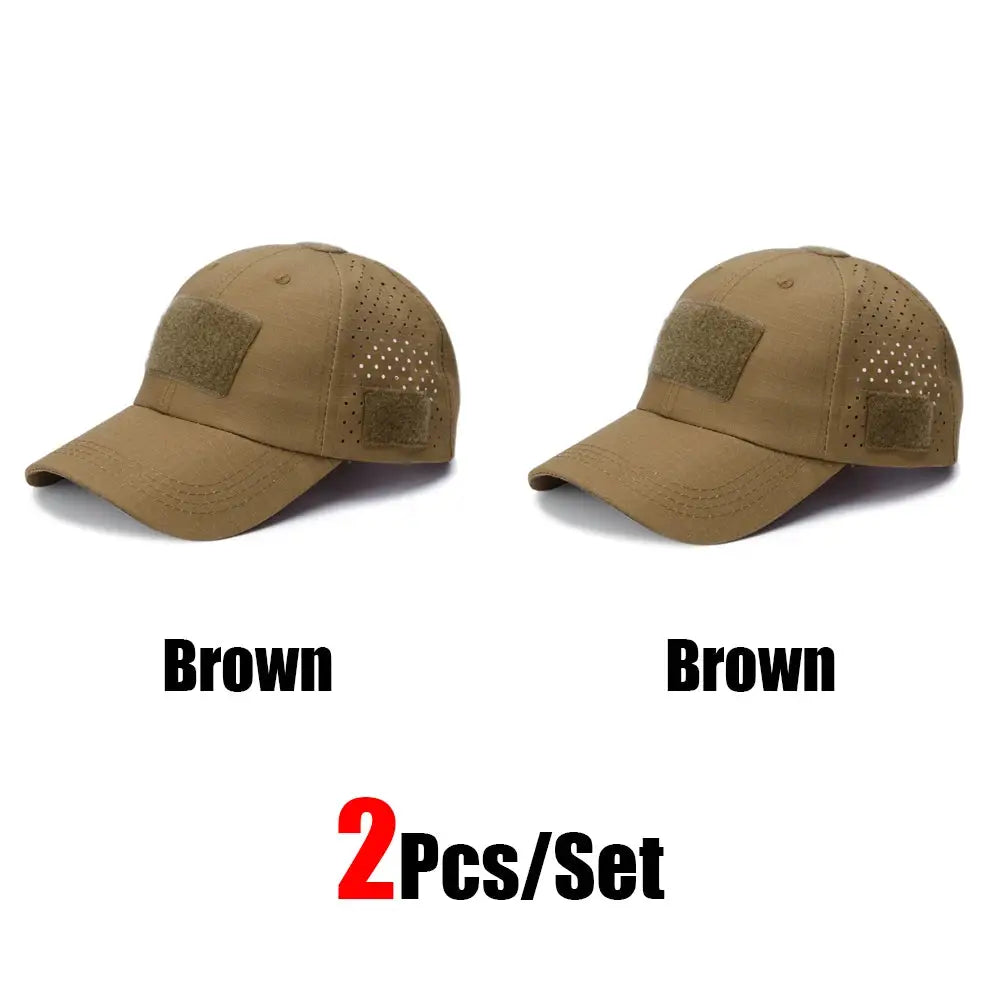 Mens Camouflage Baseball Cap Breathable Sun Protection Hat For Outdoor Sports Hunting Hiking Camping Beach Fishing