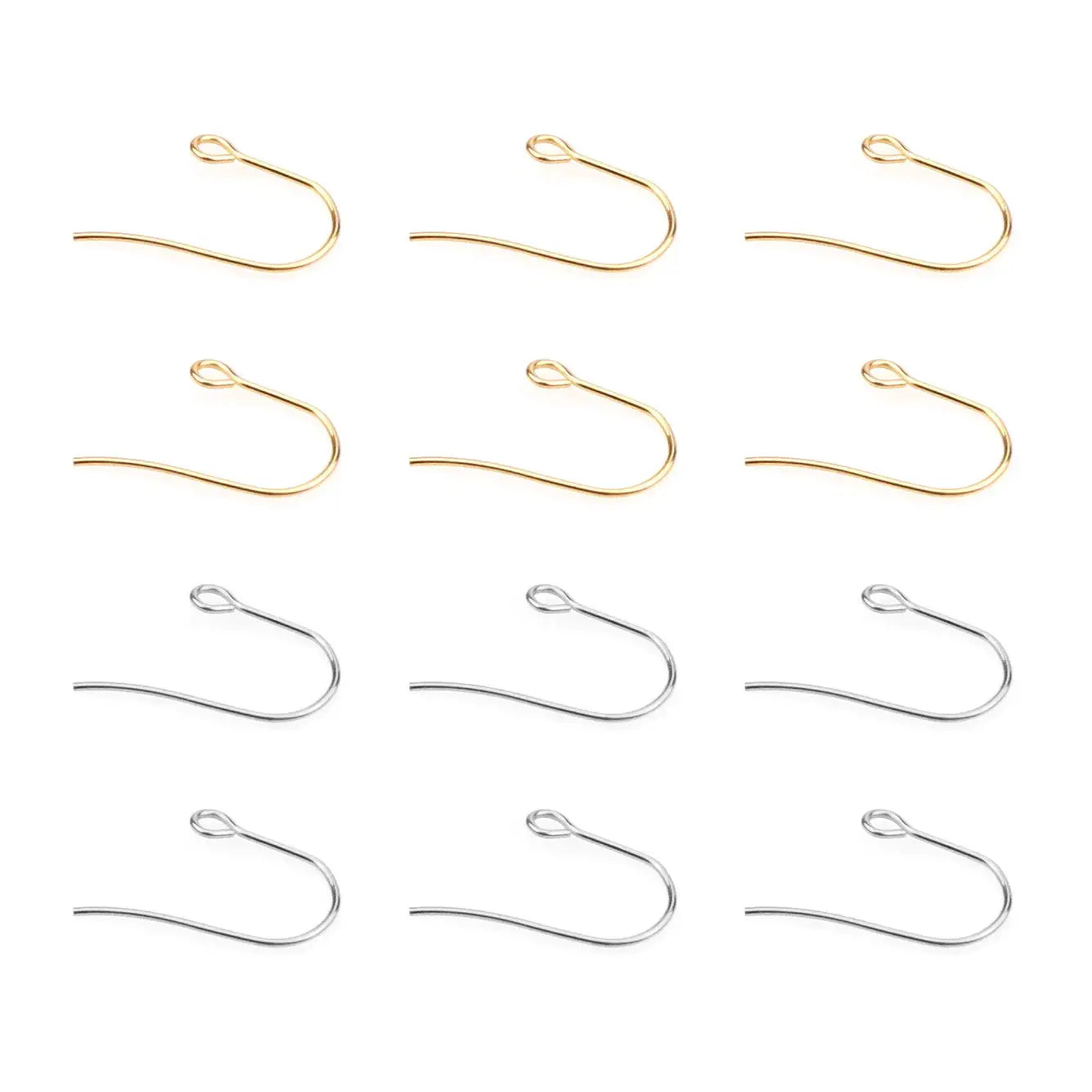 Stainless steel earwire hooks 50pcs by Simples Market gold- and silver-tone for jewelry making