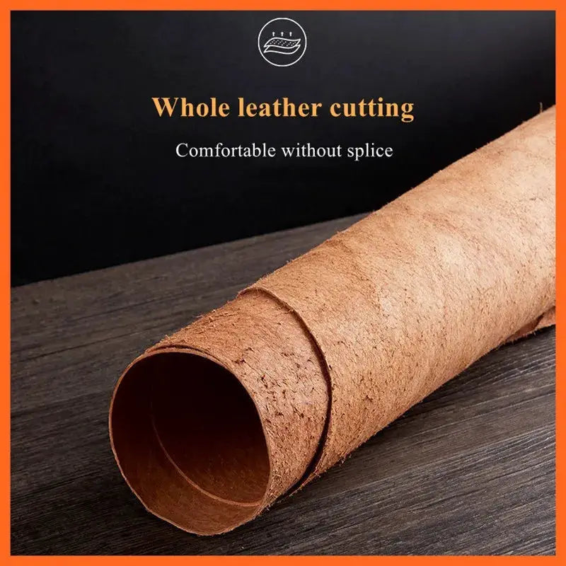1 Pair Cowhide Insoles For Men Genuine Leather Deodorant Breathable Insoles For Shoes And Flats