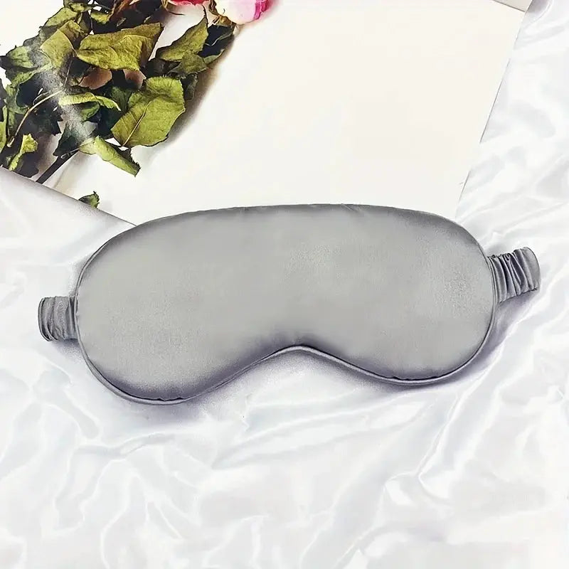 DreamSilk Double Sided Imitation Silk Sleep Eye Mask With Adjustable Strap For Blackout Travel And Naps