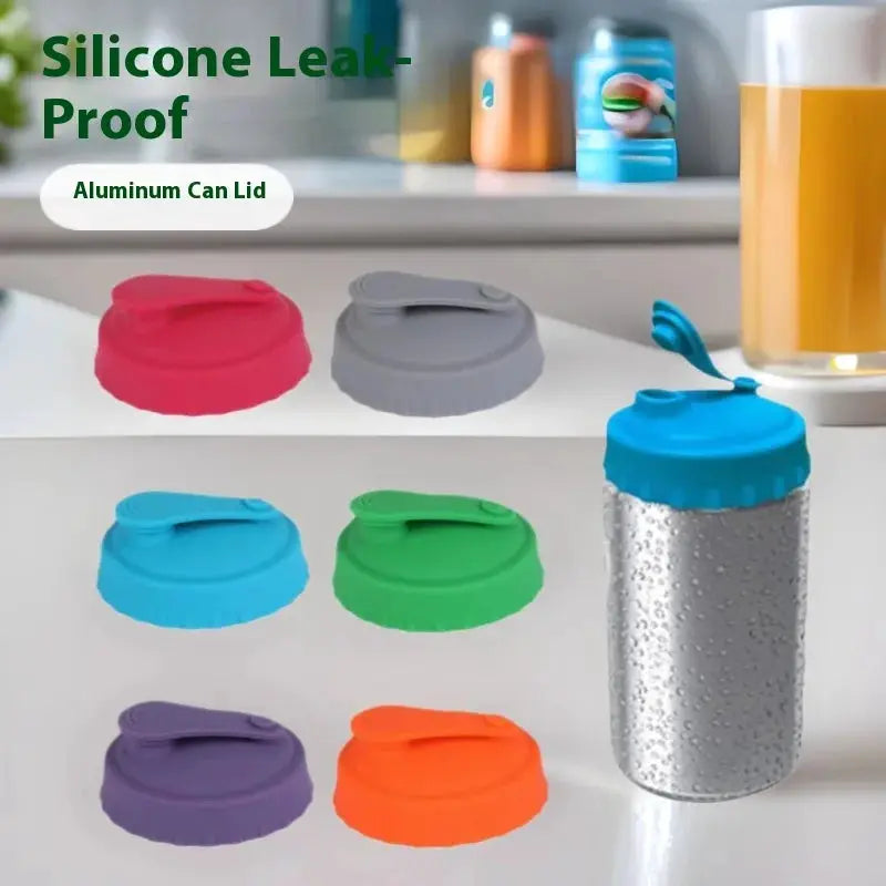 Best Selling Silicone Lids For Cans Soda Cans Cups Cola Seals And Beer Bottles Reusable And Easy To Use