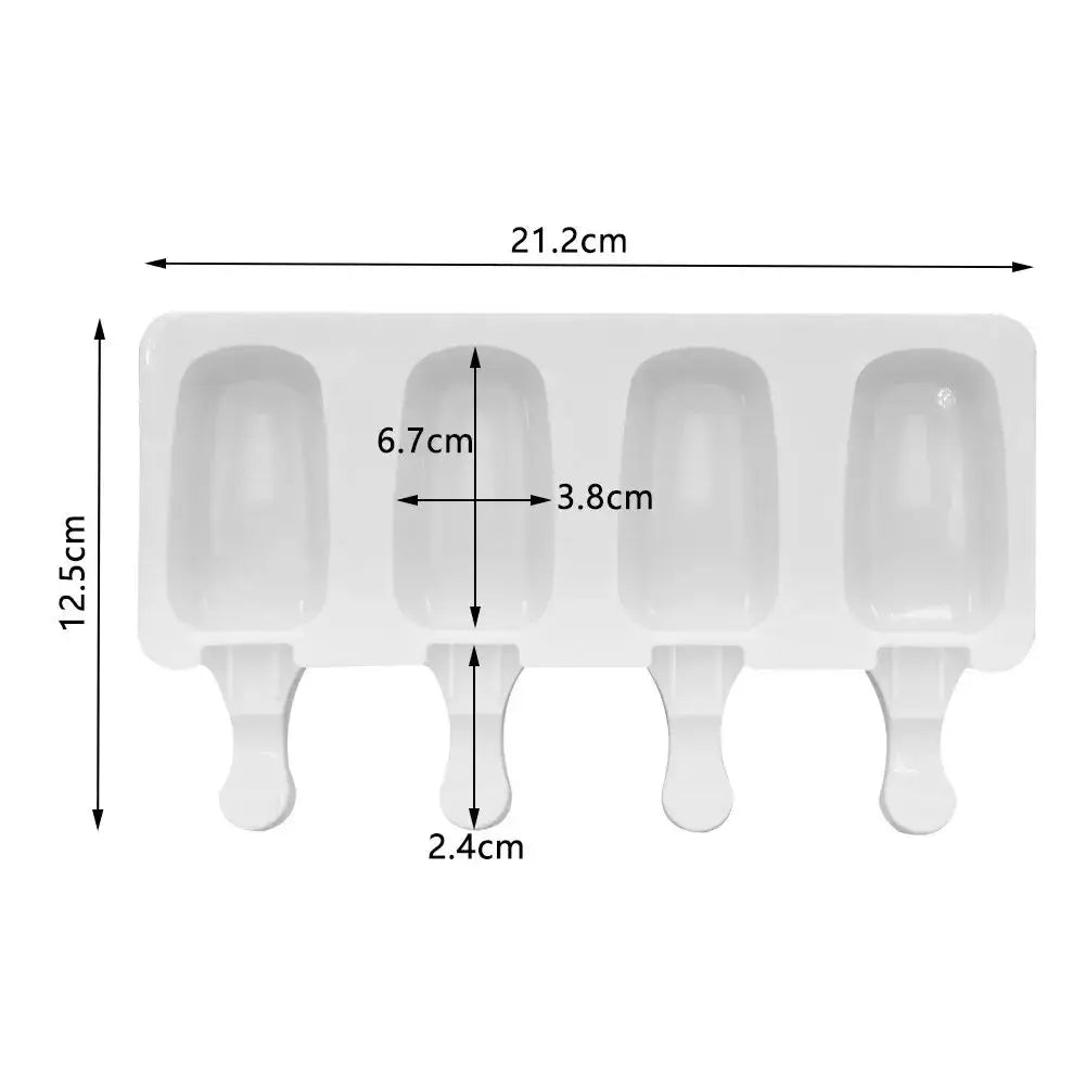 Silicone Ice Cream Mold Set For DIY Popsicles And Frozen Treats Cube Maker Tray For Fruit Juice And Yogurt