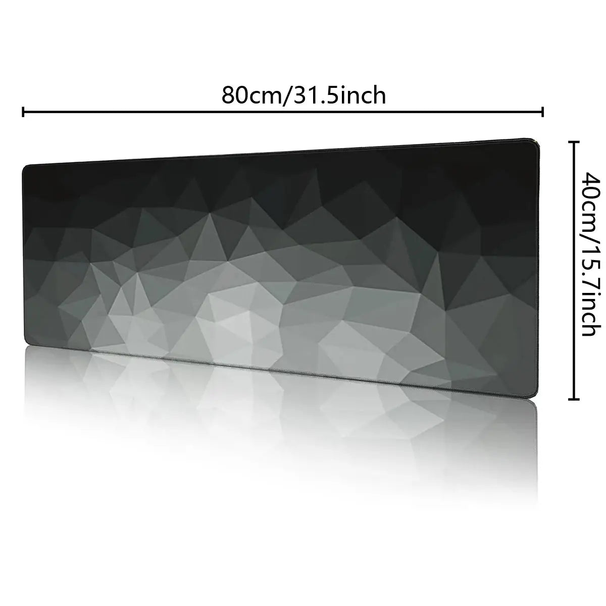 Large Gaming Mouse Pad Extended And Thickened With Stitched Edges And Non Slip Rubber Base For Desk Setup