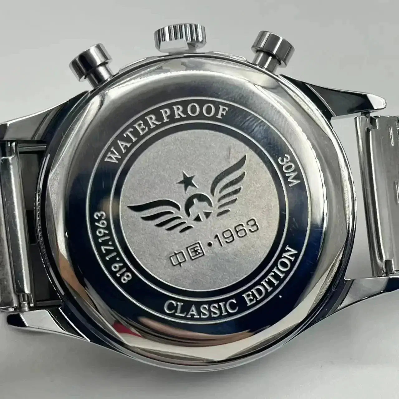 Aviator Time 1963 Pilot Automatic Watch 42mm Vintage Military Style Waterproof Chronograph