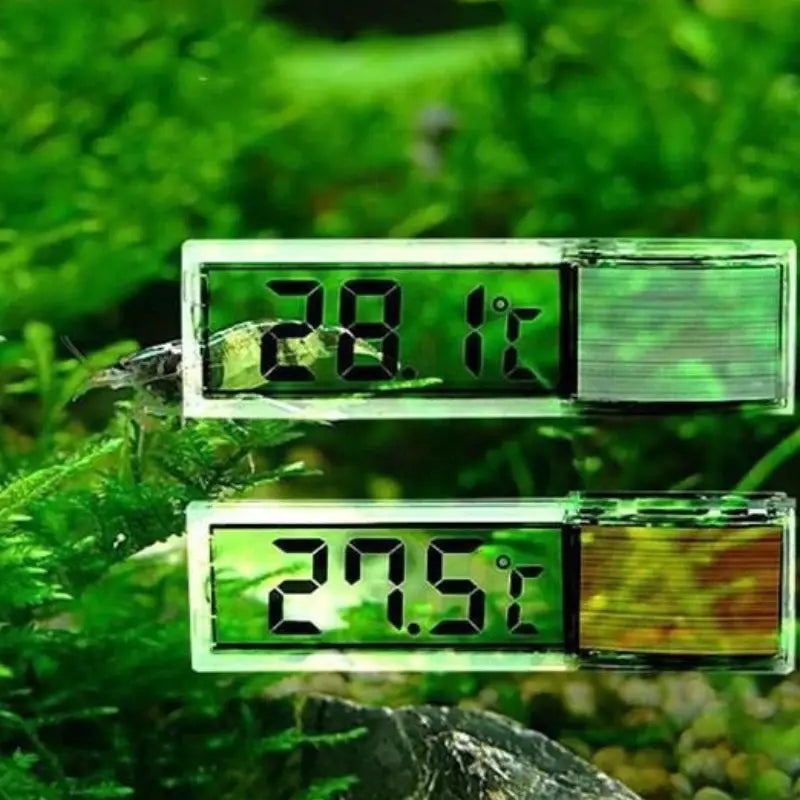1 Piece Aquarium Thermometer 3D Digital LED Electronic Fish Tank Temperature Meter For Fish And Turtle Tanks Decor