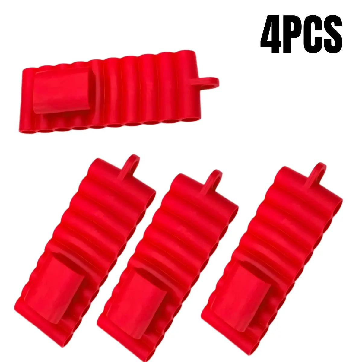 Simples Market 4-pack red soft rubber screwdriver bit holders for 1/4-inch hex bits