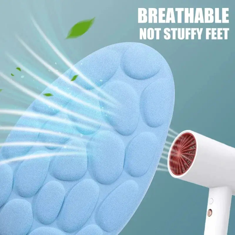 Soft Massage Memory Foam Insoles For Sport Running Shoes Breathable Cushion Pads Orthopedic Insoles For Women And Men