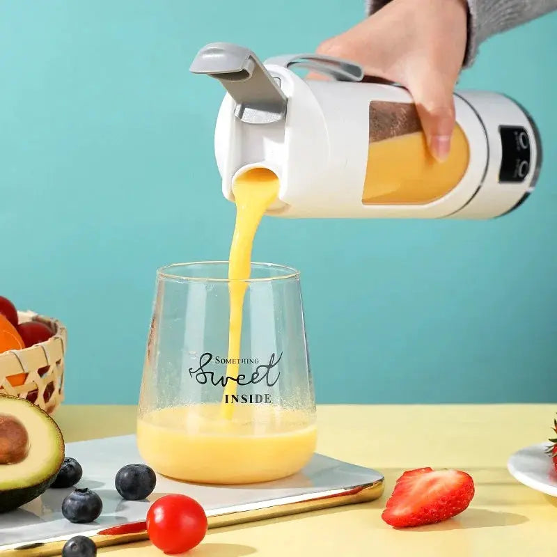 Portable Fruit Juicer 450ml USB Rechargeable Blender Ice Crusher