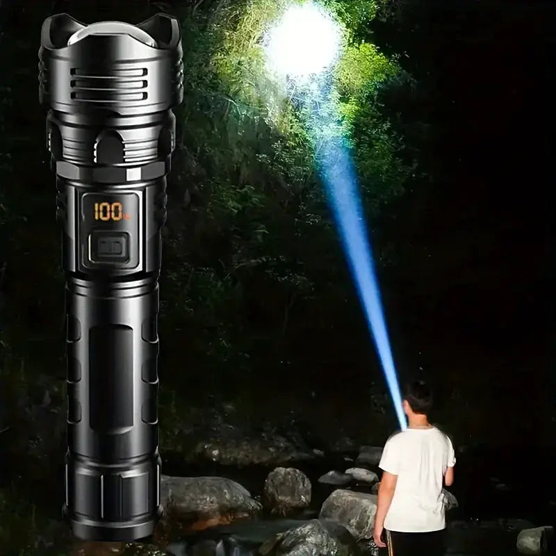 High Power LED Flashlight Simples Market, USB rechargeable 1000LM, zoomable, waterproof