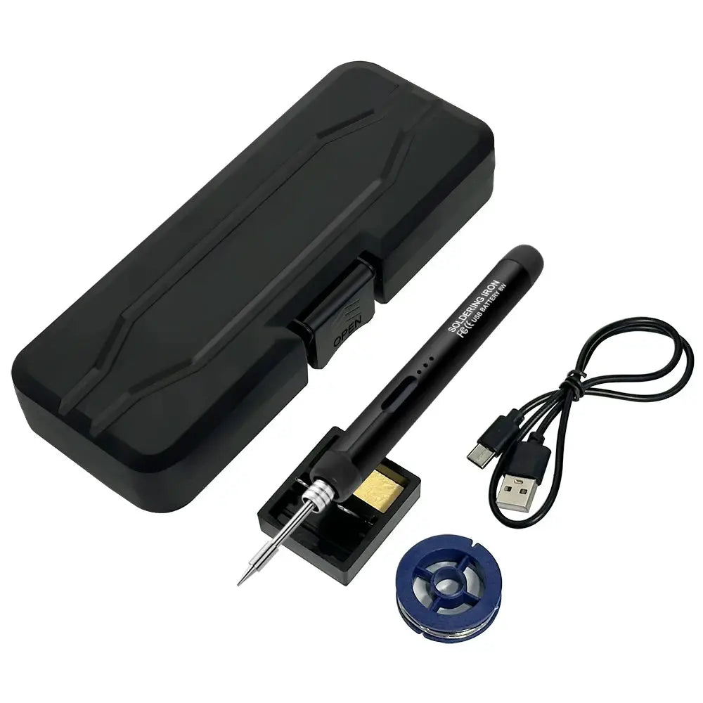 USB Soldering Iron Mini Portable Soldering Tool With Type C Charging 800mAh Battery Adjustable Temperature For DIY Use