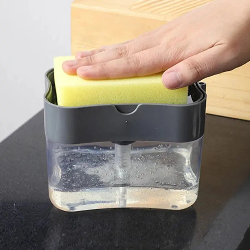 Pak Clean Portable Soap Dispenser For Kitchen Detergent Dispenses Exact Amount Directly Onto Sponge
