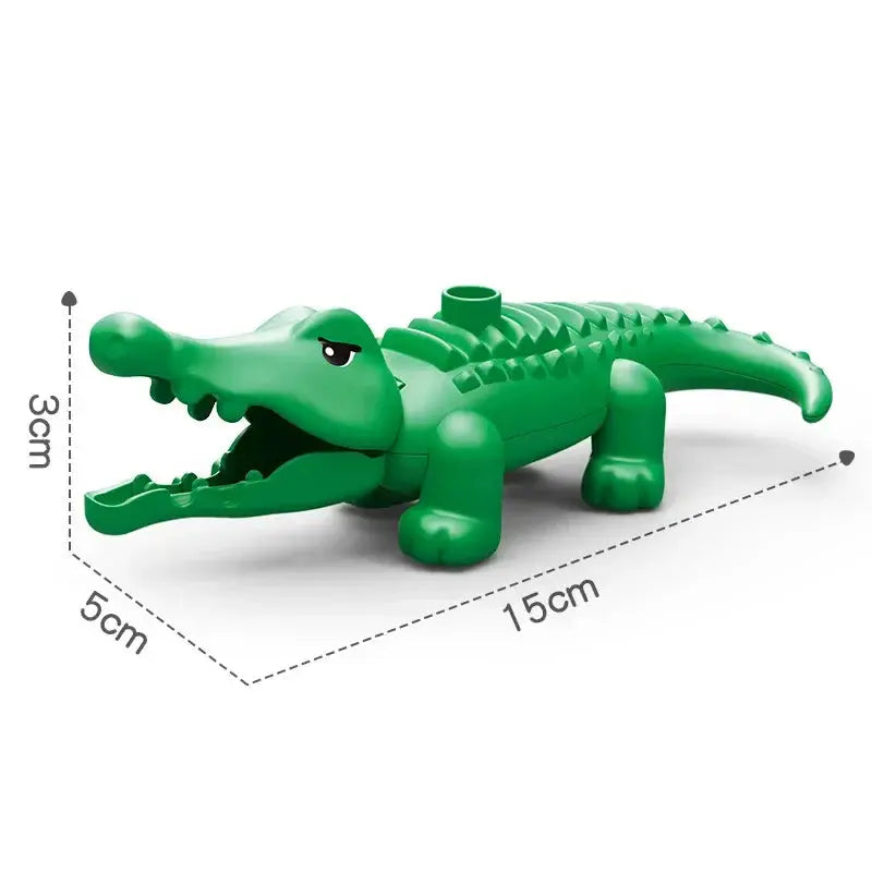 Big Building Blocks Zoo Animals Set Compatible Large Bricks For Kids Fun Assembly Toys Party Gift
