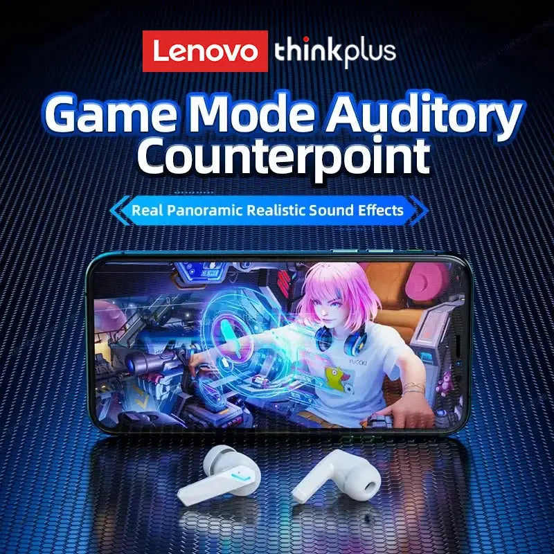 Lenovo GM2 Pro Earbuds Bluetooth Five Point Three For Stable Connection And ANC Dual Music And Gaming Modes