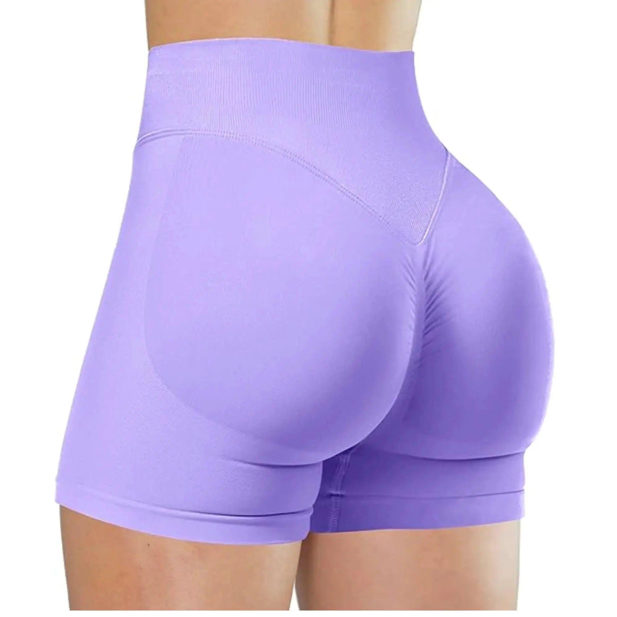 FlexiFit Summer High Waisted Yoga Shorts Snug Booty Lifting Seamless Knit Fit For Running And Yoga