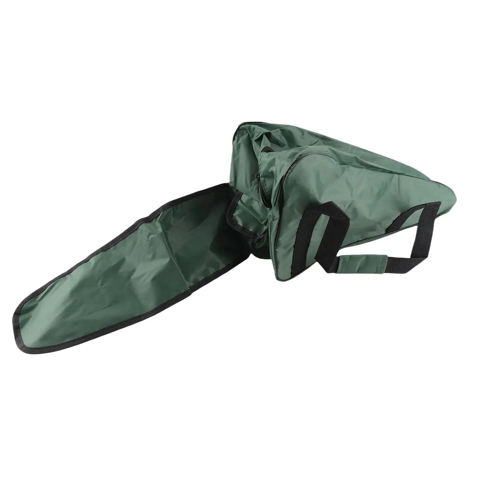 Chainsaw carry bag in green waterproof Oxford cloth with black handles — Simples Market