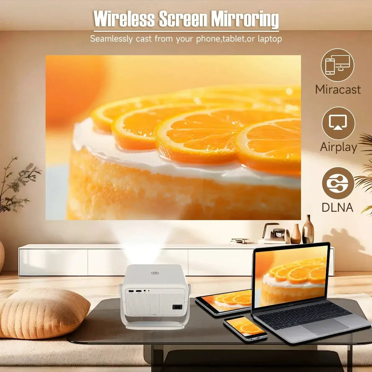 Magcubic L018 650ANSI Projector 8K Support 1080P Auto Focus Keystone
