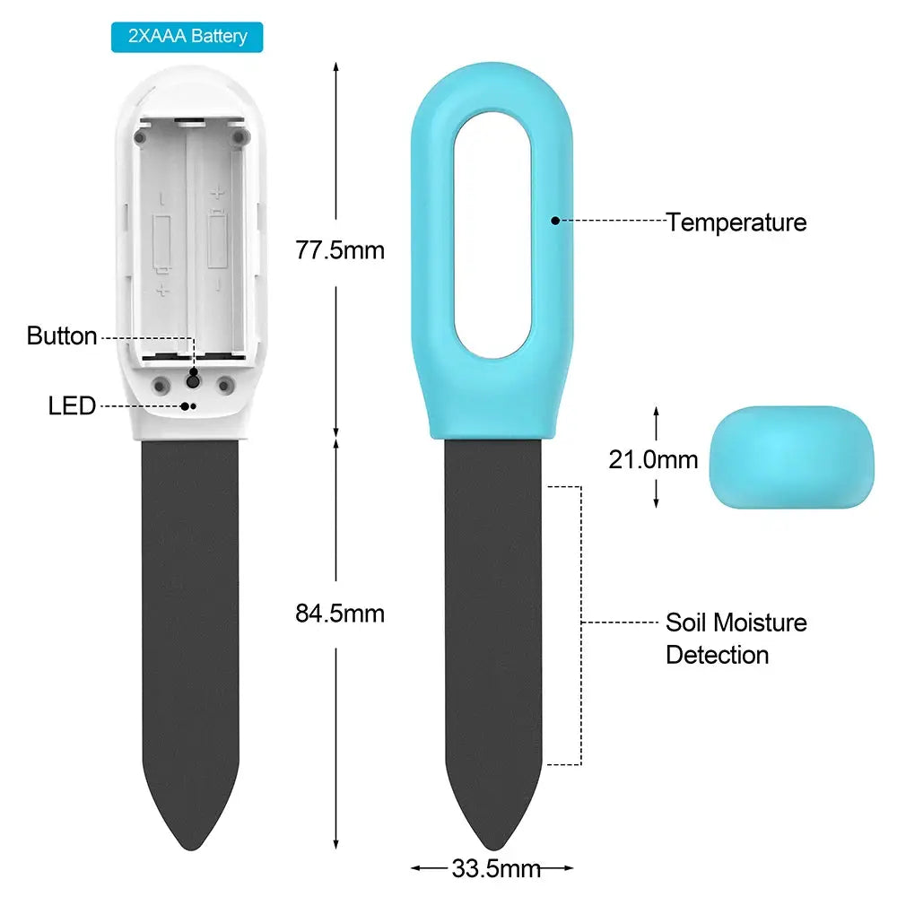 Haozee Tuya Smart Bluetooth Soil Tester Thermo Hygrometer With Temperature Humidity Meter For Garden Automation