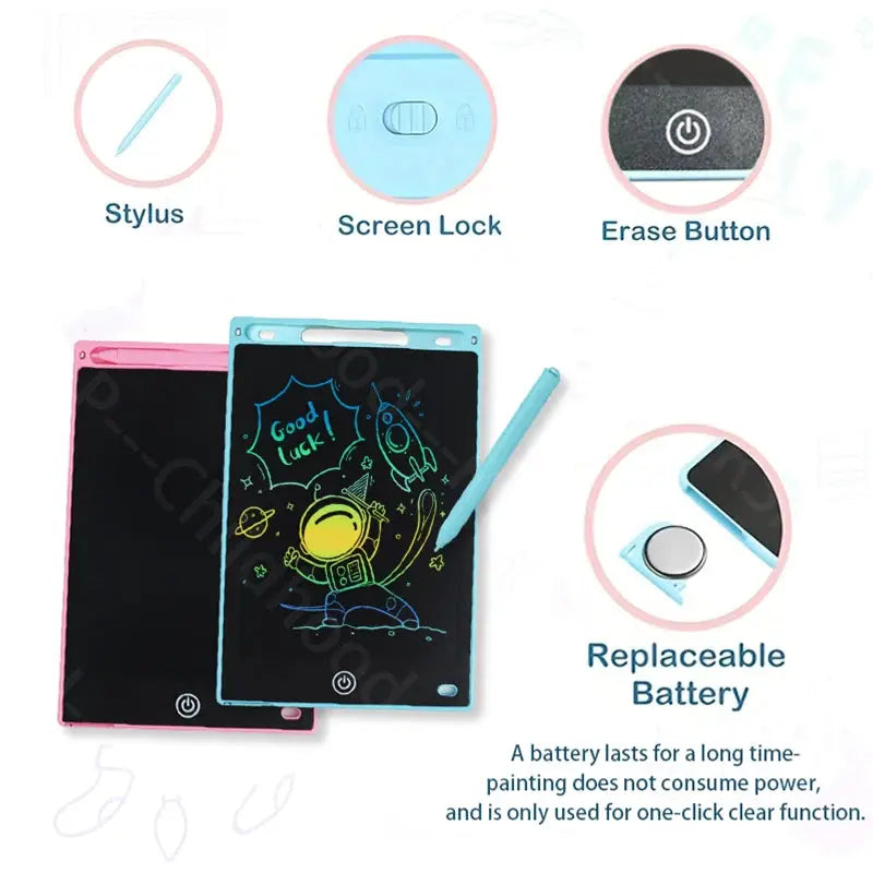 8.5 Inch LCD Writing Tablet For Kids Boys Girls Montessori Educational Toy Magic Blackboard Gift