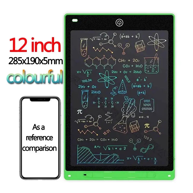10 And 12 Inch LCD Writing Tablet For Kids Graffiti Sketchpad Handwriting Blackboard Toy Gift