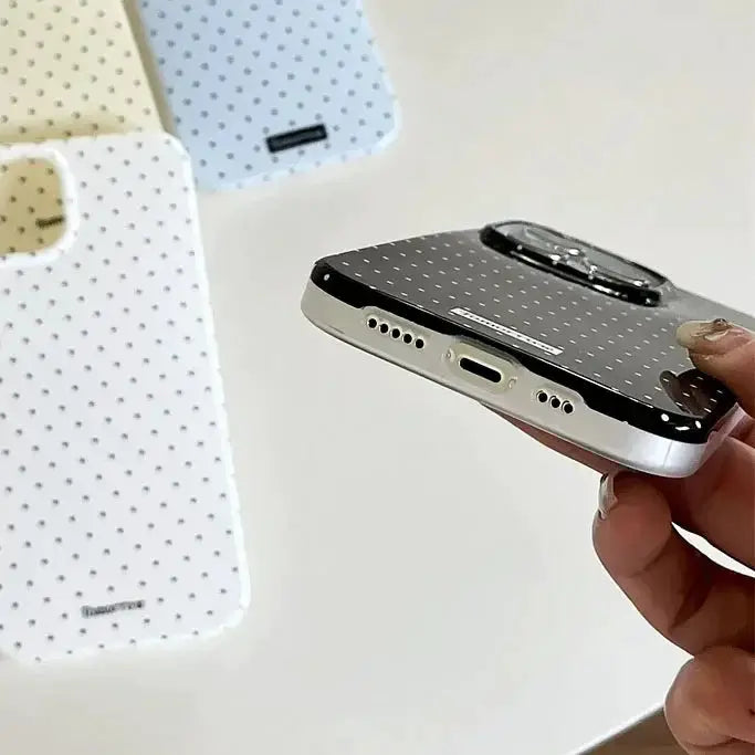 Polka Dot iPhone Case Ultra Slim Shockproof For iPhone 11 12 13 14 15 16 17 Pro Max And Air
