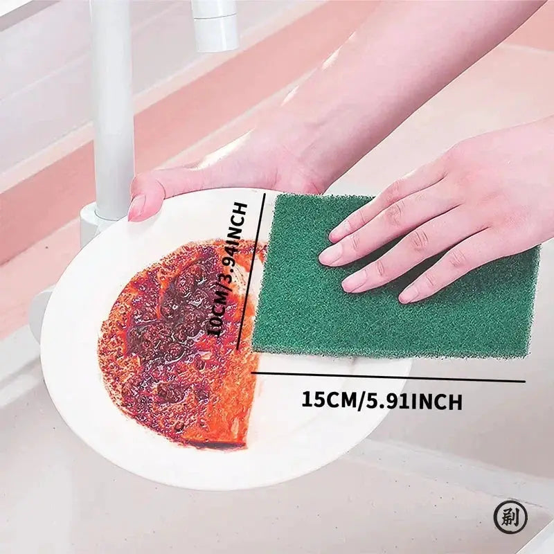 Grit Free Scrub Pads 10 And 30 Pack Scratch Free For Nonstick Pans Multipurpose Reusable Kitchen Sponges For Dishes