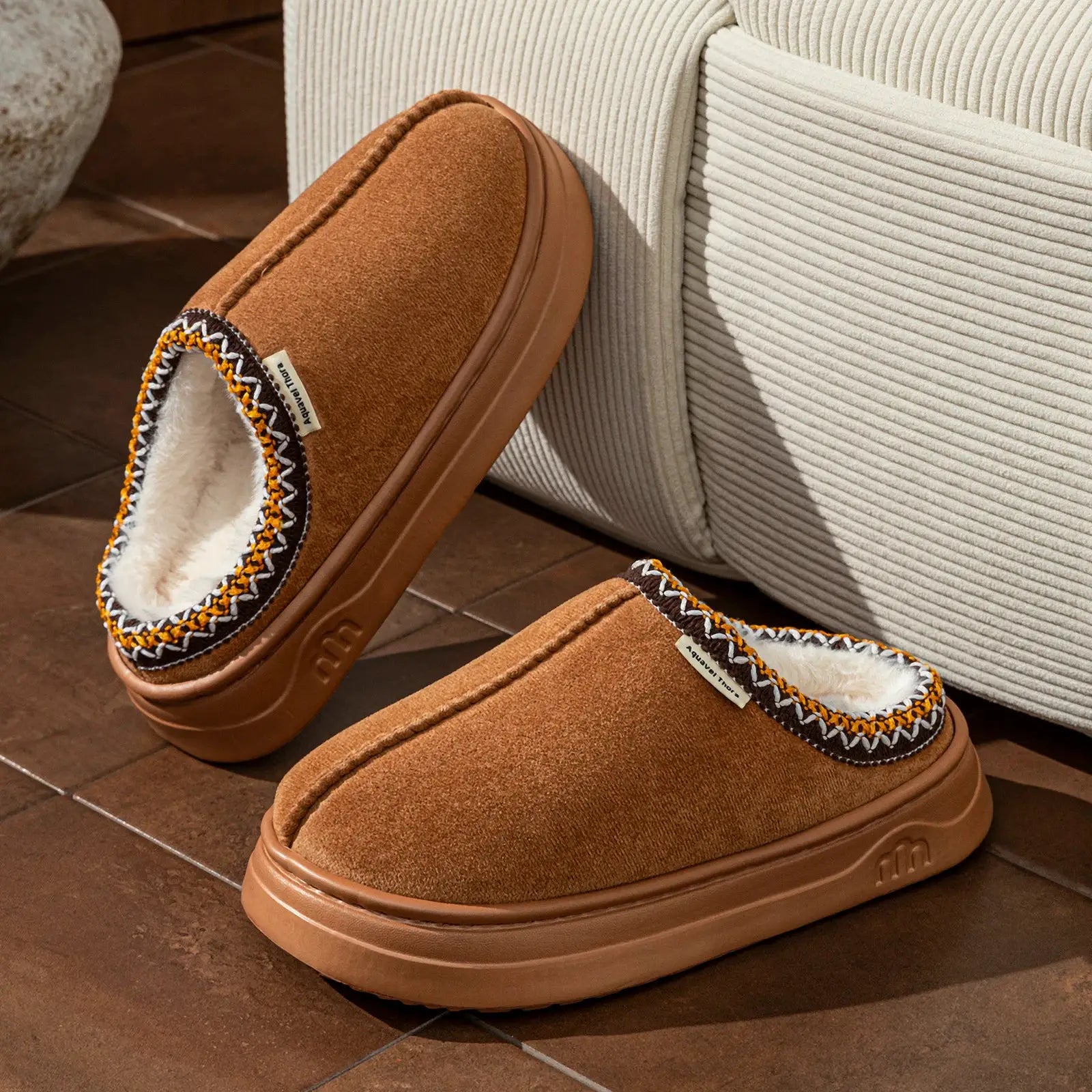 CozyNest Winter Women Slippers Boots With Fuzzy Fur Lining And Anti Slip EVA Sole For Indoor Outdoor Warmth